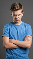 Angry teen