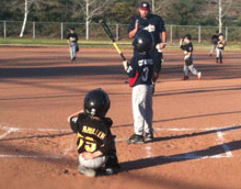 Father Pitching for His Son